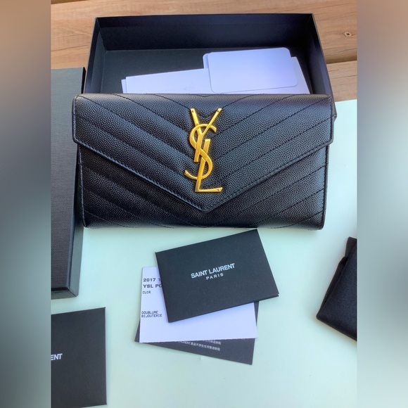 Authentic YSL Envelope wallet ❤️💛🖤 - Picture 1 of 16